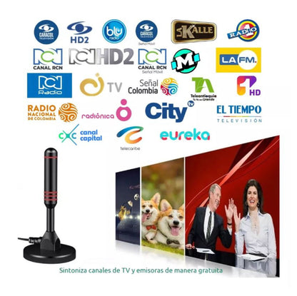 ANTENA HDTV 4K SignalMax™, Televisión Gratuita Sin límites