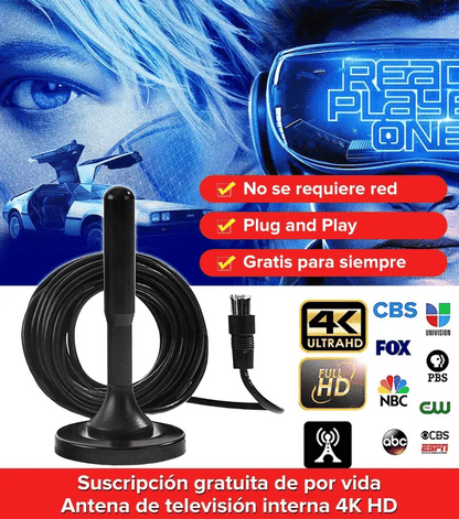 PROMOCIÓN ANTENA HDTV 4K - Televisión Gratuita Sin límites